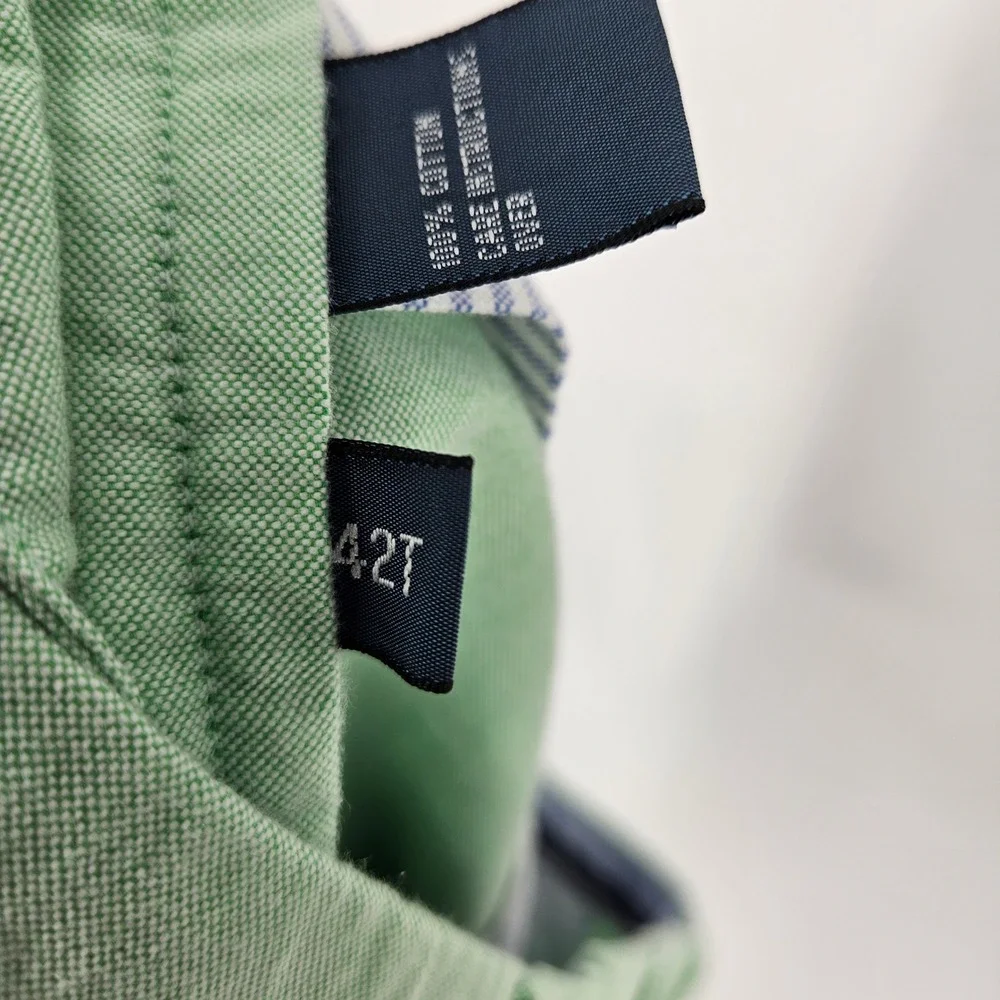 Vintage Polo Ralph Lauren Shorts Mens 42T Chino Classic Green Flat Front Oxford